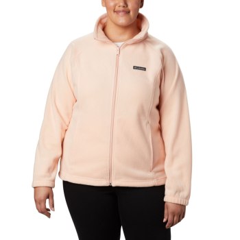 Columbia Jas Dames, Benton Springs Full Zip Plus Size Roze, 08BUEIQOL